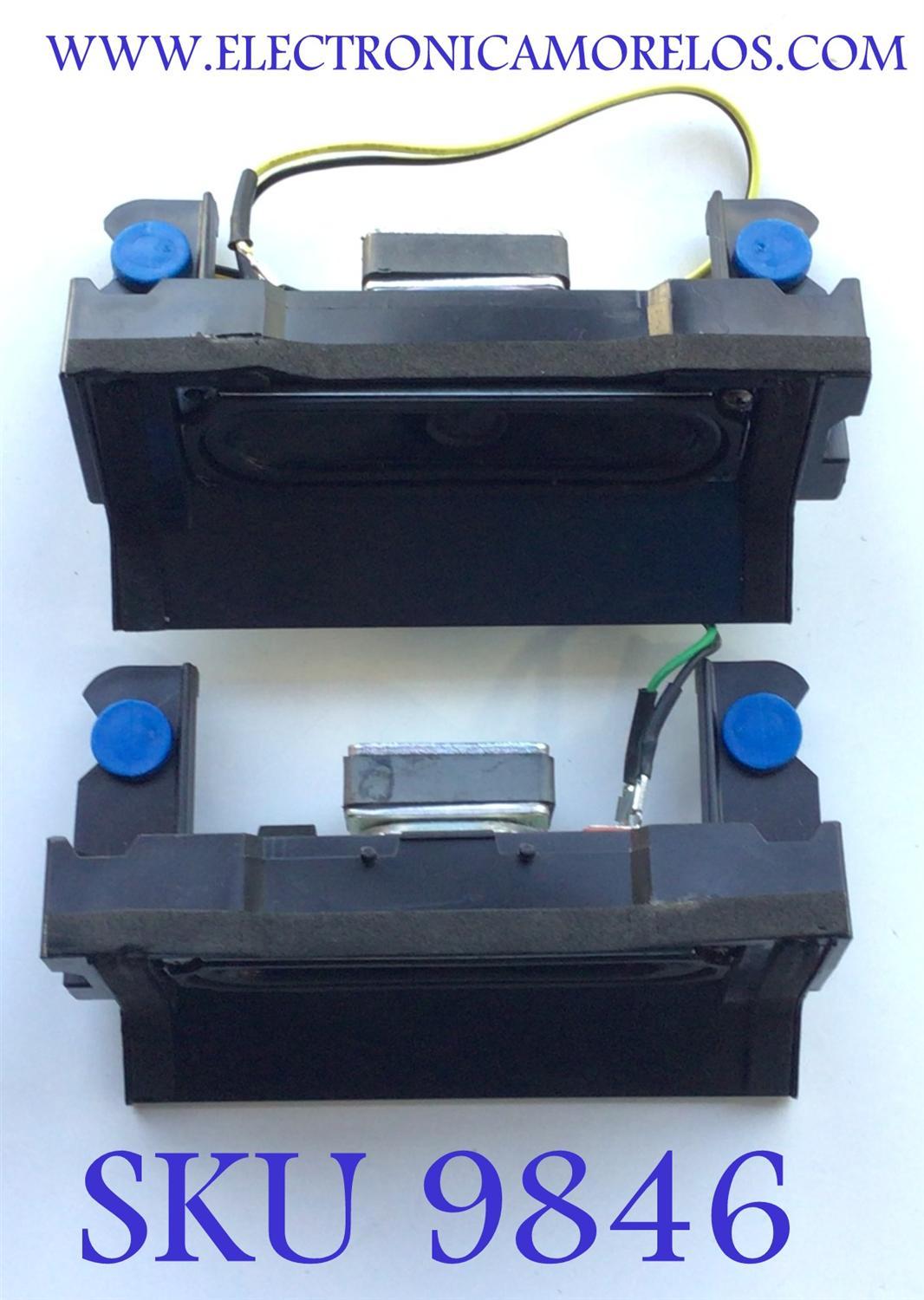 KIT DE BOCINAS PARA TV SAMSUNG / ( 2 PZ ) / NUMERO DE PARTE BN96-36052C / BN9636052C / 36052C / B58K16BJ05 / BJ 6Ω 5W / DISPLAY HV320FHB-N10 / MODELO HG32NF693GFXZA UA01